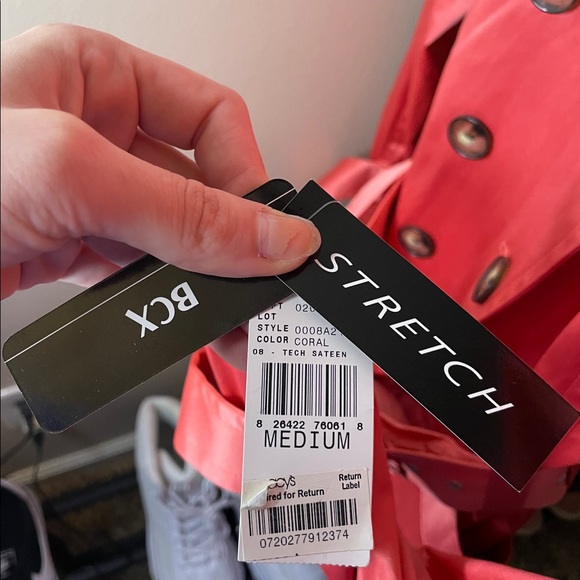 Coral Trench Coat - Picture 5 of 7